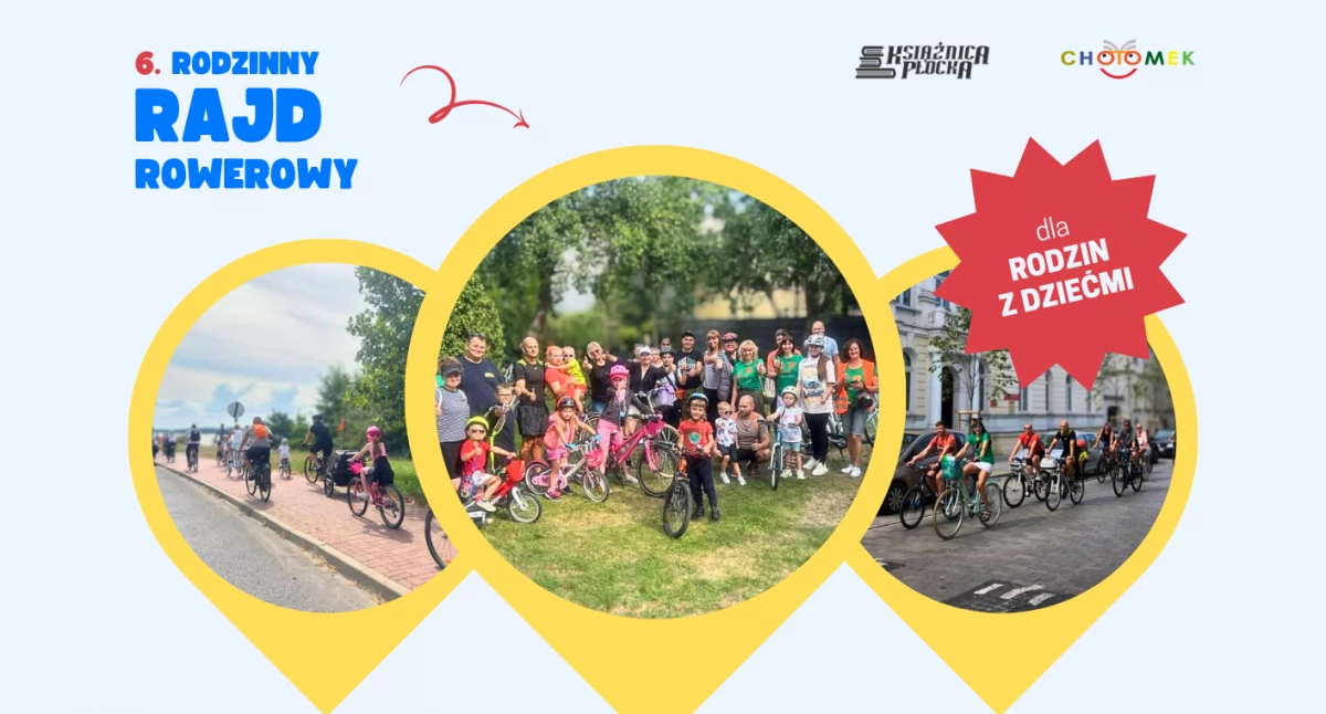 Wokół Nas, Rodzinny Rowerowy „Historia kołem toczy” Zaprasza Książnica Płocka - zdjęcie, fotografia