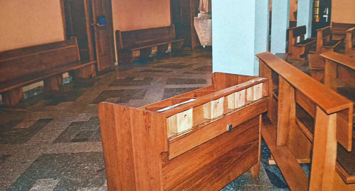 Wiadomości Policja , Zuchwała kradzież kościele Józefa Płocku Rozpoznajecie sprawcę [AKTUALIZACJA] - zdjęcie, fotografia