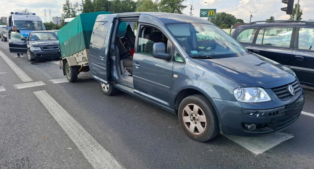 Kolizja na rondzie Wojska Polskiego w Płocku