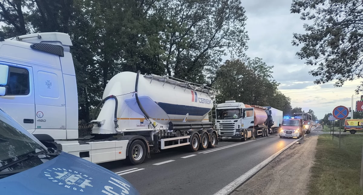 Utrudnienia na wyjeździe z Płocka na DK-62