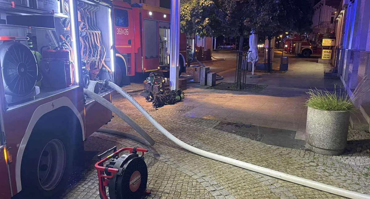 Pożar mieszkania przy. ul. Tumskiej 20 A
