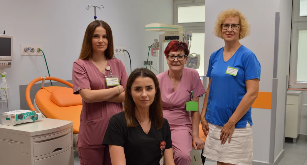 Zajęcia w szkole rodzenia prowadzą położne z Oddziału Ginekologiczno-Położniczego WSzZ w Płocku (na zdjęciu położne z części położniczej Oddziału)