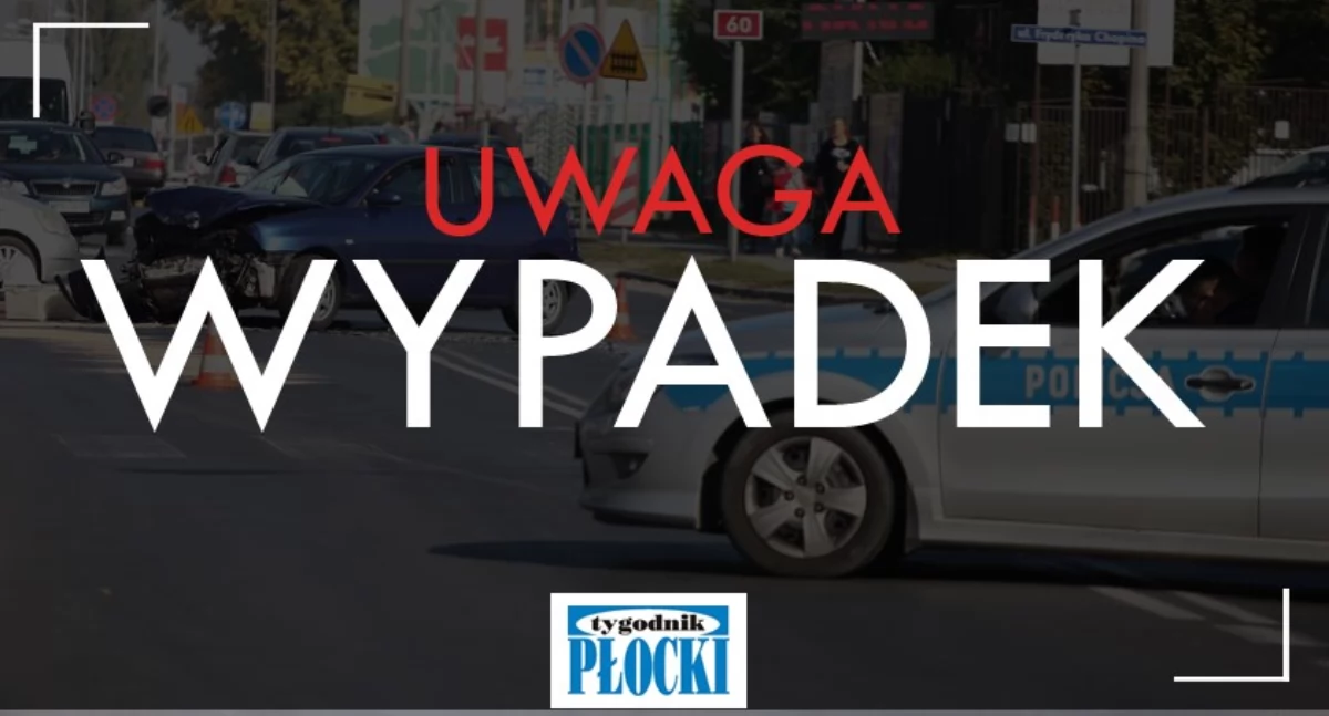 Wypadki, Wypadek Piłsudskiego utrudnienia ruchu - zdjęcie, fotografia