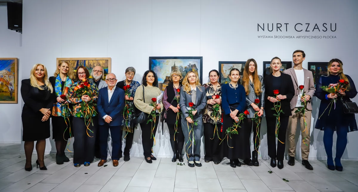 Wystawa, Płocka Galeria Sztuki Wernisaż wystawy „Nurt czasu” [ZDJĘCIA] - zdjęcie, fotografia