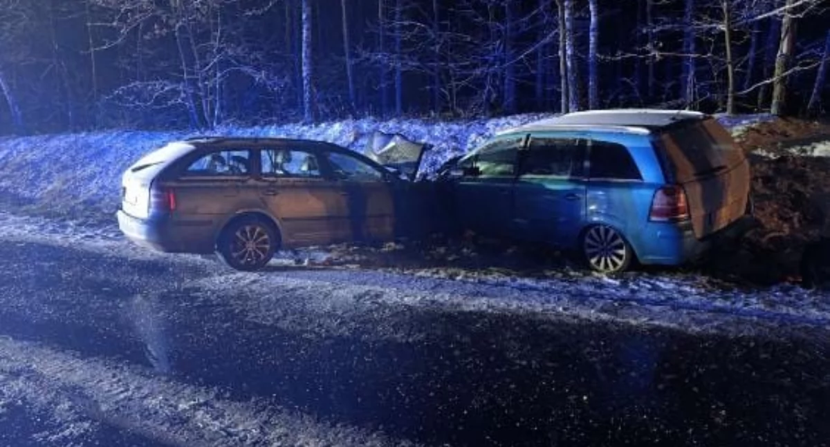 Wypadek na ul. Dobrzykowskiej w Gąbinie