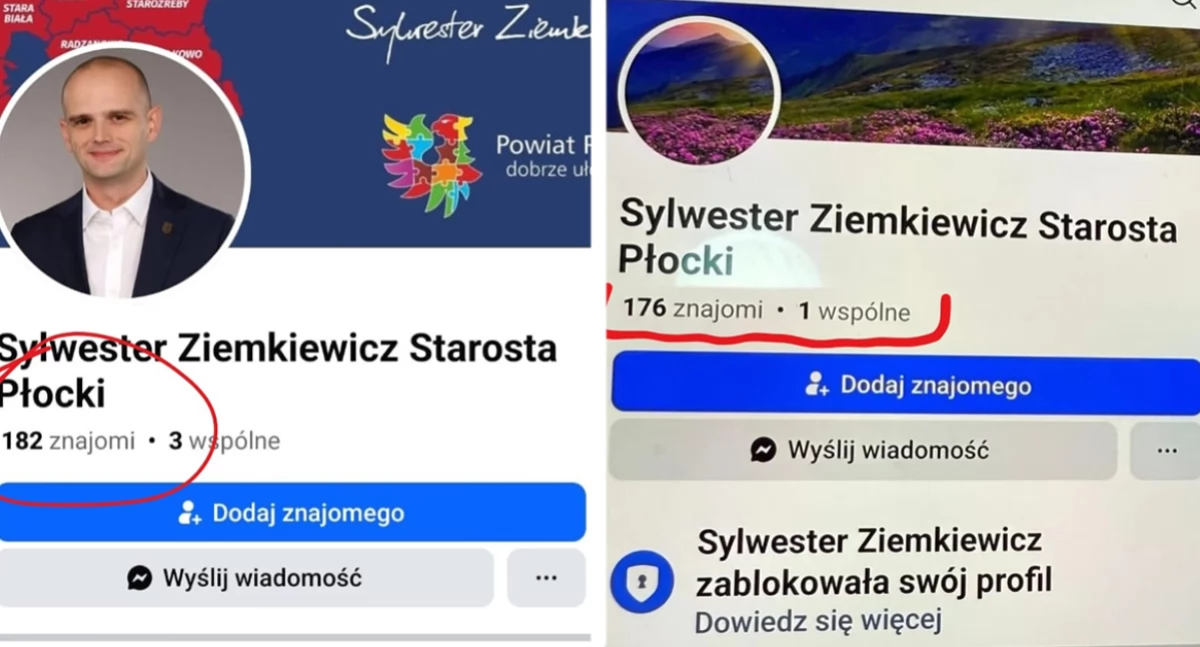 Warto wiedzieć, Facebooku pojawiły fałszywe konta starosty Sylwestra Ziemkiewicza! oszustwo! - zdjęcie, fotografia