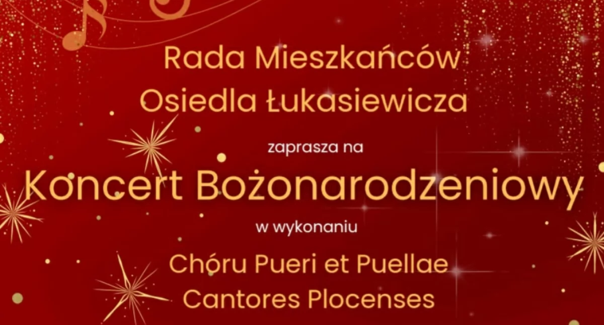 Plakat zapowiadajacy koncert 