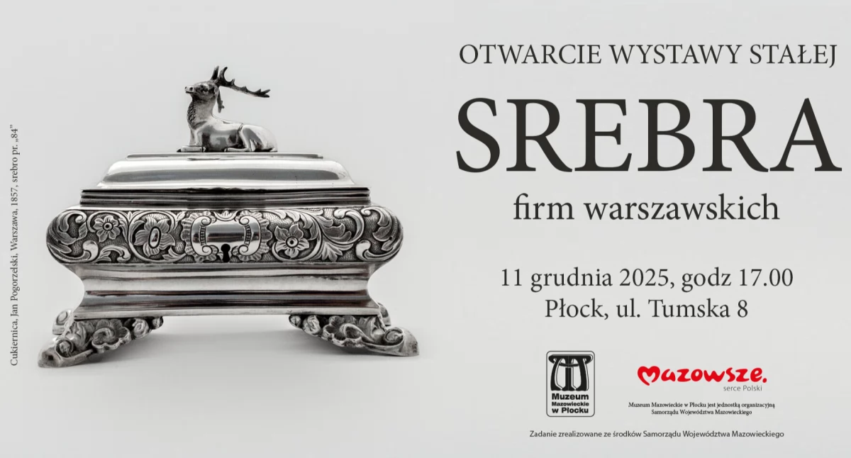 Wystawa, wystawa stała Muzeum Mazowieckim Płocku ekspozycji srebrnych wyrobów - zdjęcie, fotografia