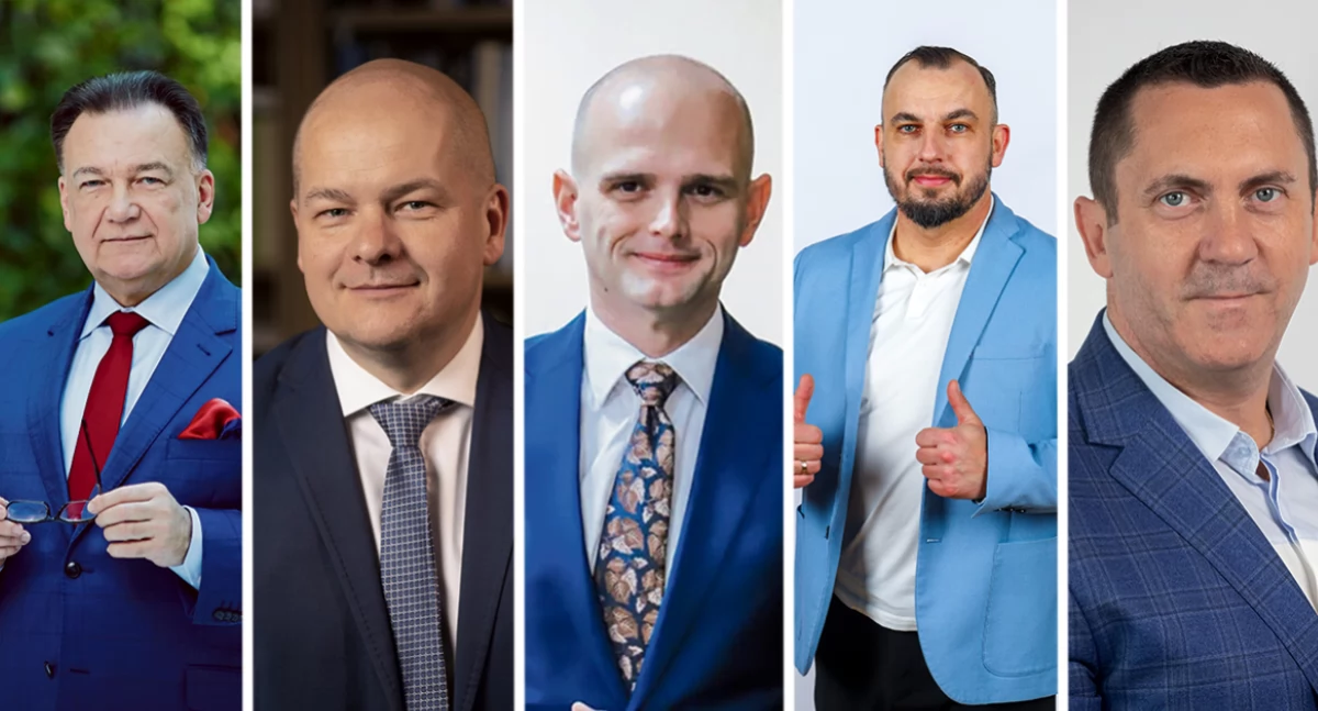 Życzenia Świąteczno-Noworoczne, Wspomnienia samorządowców Płocka powiatu płockiego Mazowsza Struzik Andrzej Nowakowski Sylwester Ziemkiewicz Tomasz Kominek Artur Zieliński - zdjęcie, fotografia