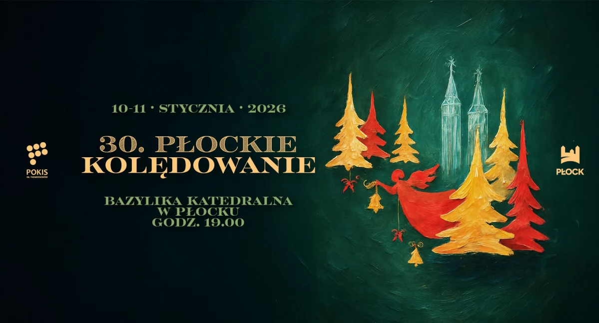 Plakat zapowiadający Płockie Kolędowanie