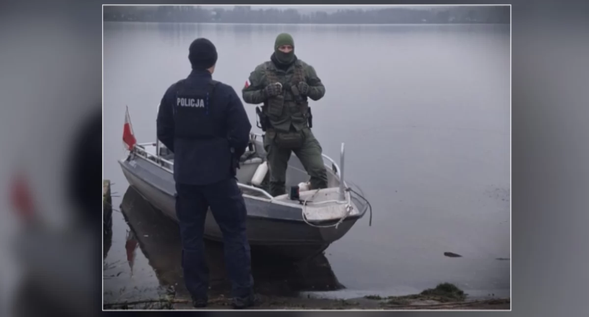 Płoccy policjanci wspólnie ze strażnikami Państwowej Straży Rybackie prowadzą kontrole na akwenach wodnych