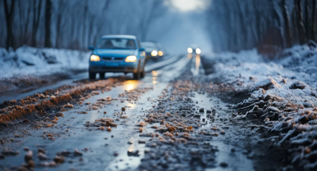 Pogoda, Kierowcy uważajcie gołoledź! Alert Płocka regionu - zdjęcie, fotografia