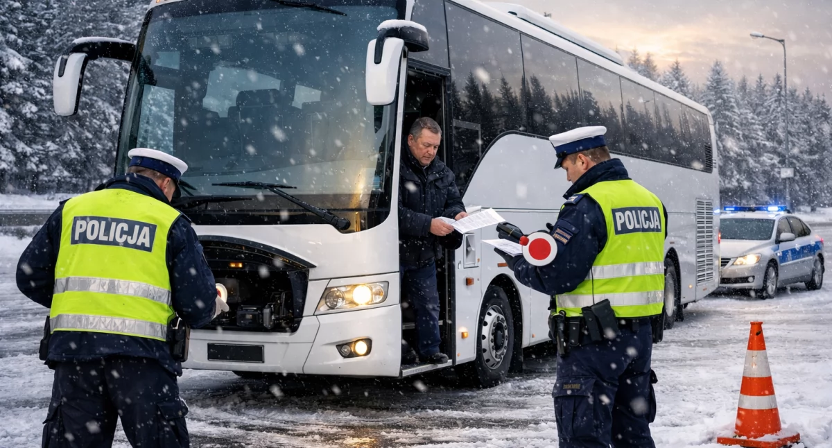 Warto wiedzieć, Ferie lupą policji Autokary drogi zimowe zabawy szczególnym nadzorem - zdjęcie, fotografia
