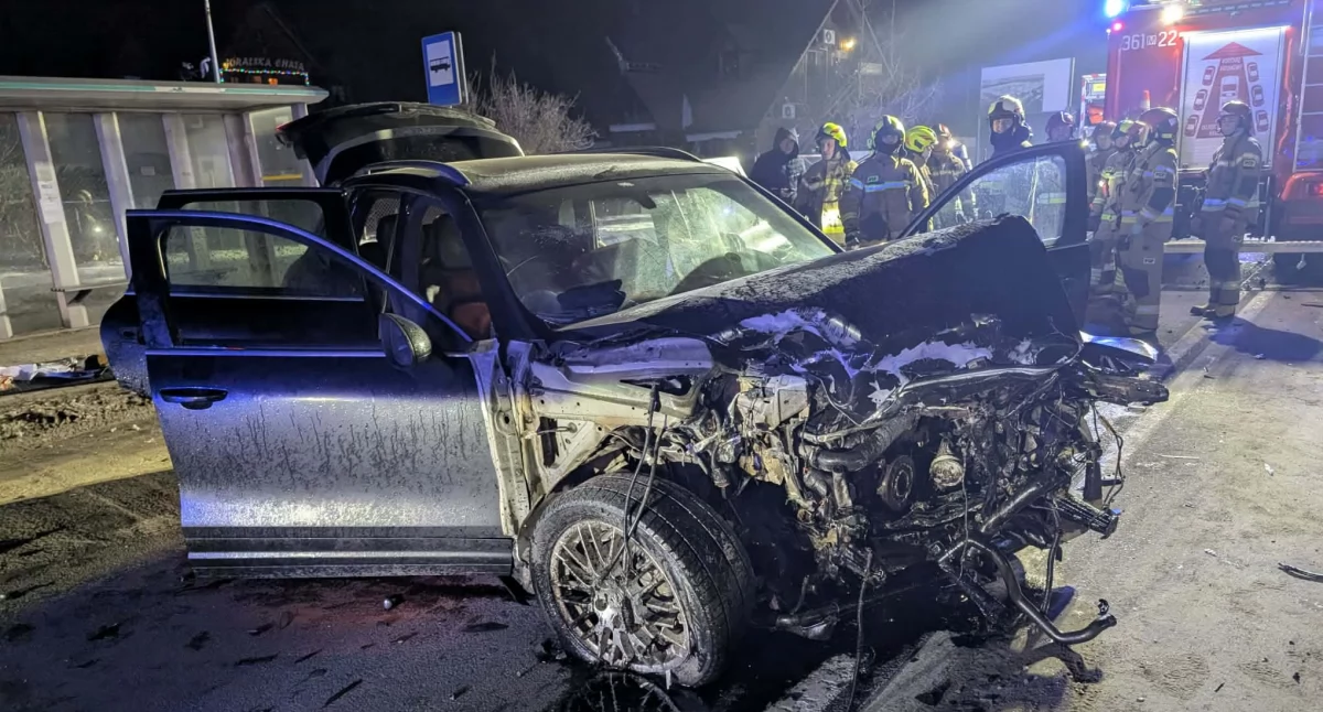 Wypadki, Tragiczny wypadek Starym Boryszewie żyje letni kierowca - zdjęcie, fotografia