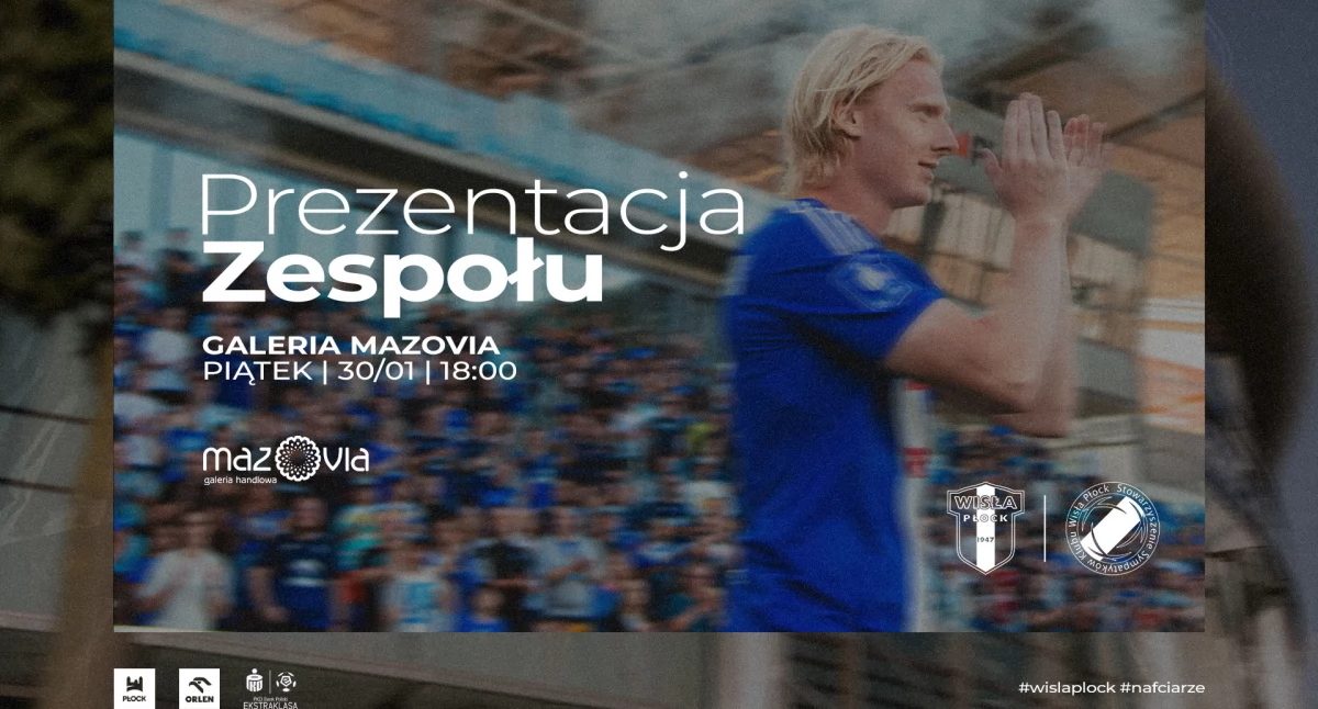Piłka nożna, Prezentacja zespołu Wisły Płock Galerii Mazovia! - zdjęcie, fotografia