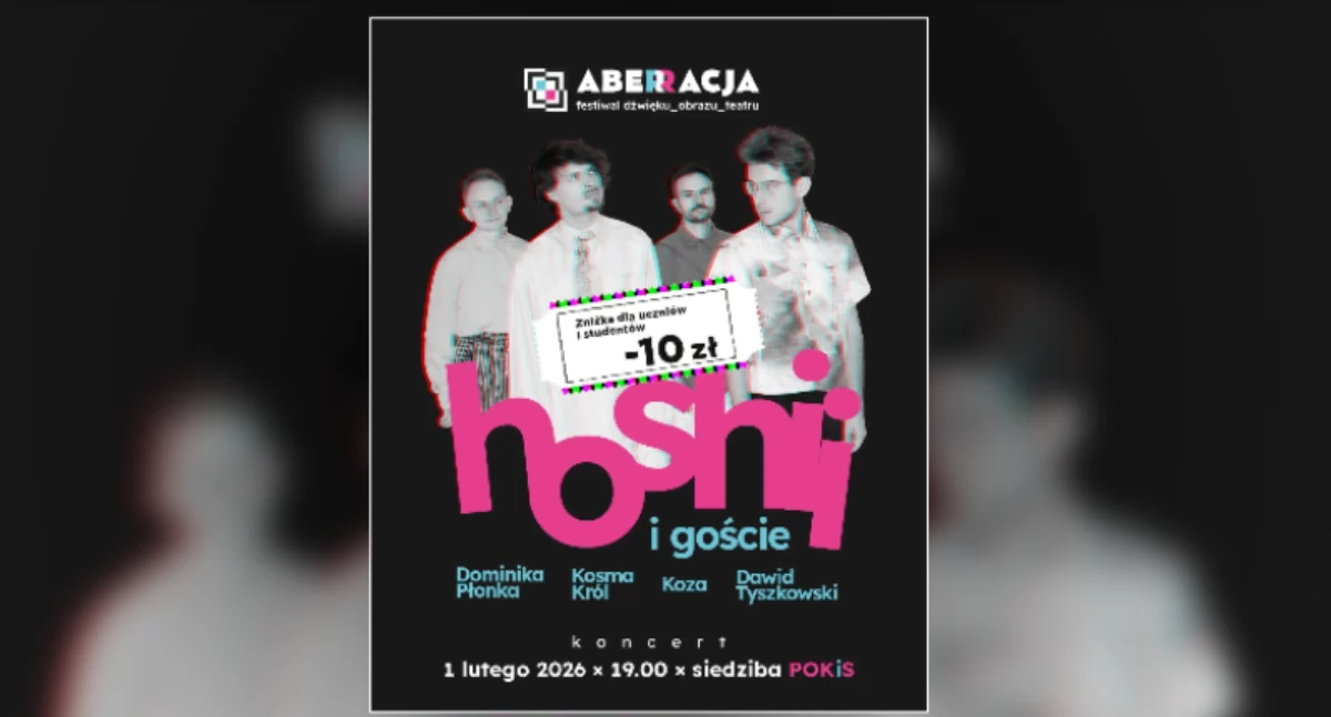 Plakat zapowiadajacy koncert