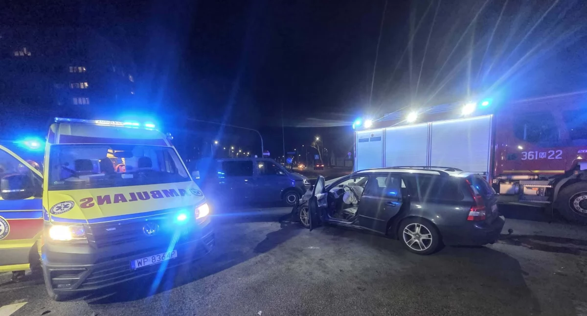 Wypadek na skrzyżowaniu al. Kobylińskiego z ul. Łukasiewicza w Płocku