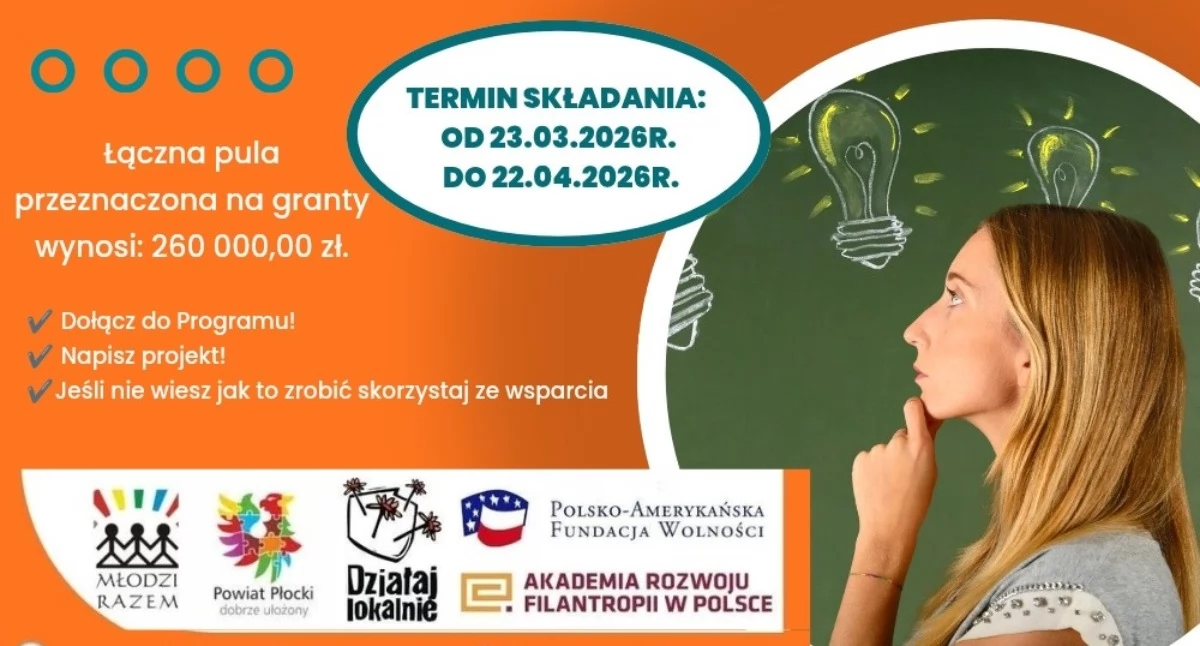 Działaj lokalnie 2026 / grafika z profilu Facebook Starosty Płockiego Sylwestra Ziemkiewicza