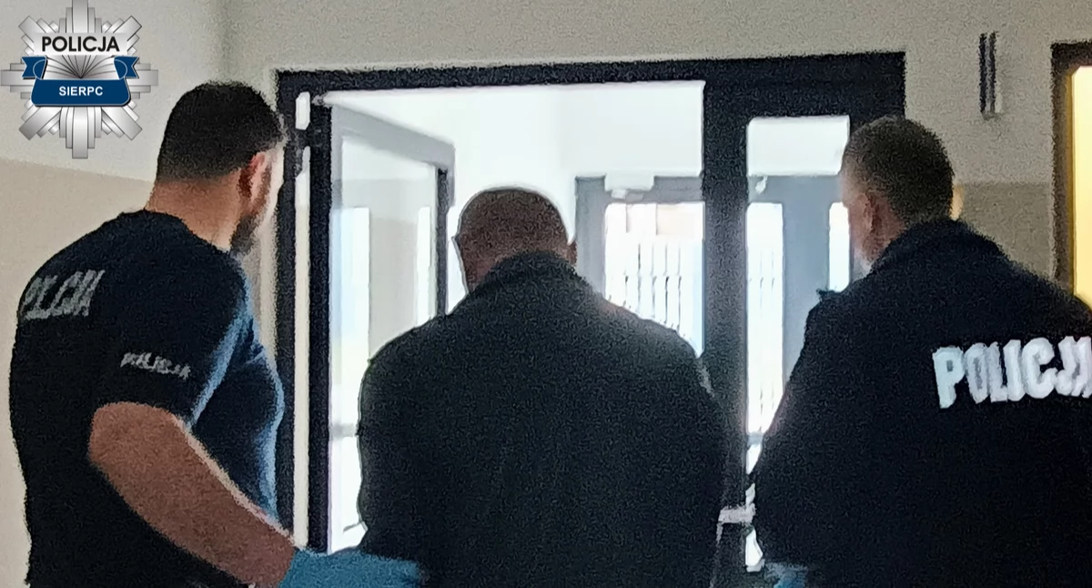 52-latek został zatrzymany w Sierpcu i przewieziony do zakładu karnego, w którym spędzi najbliższe lata