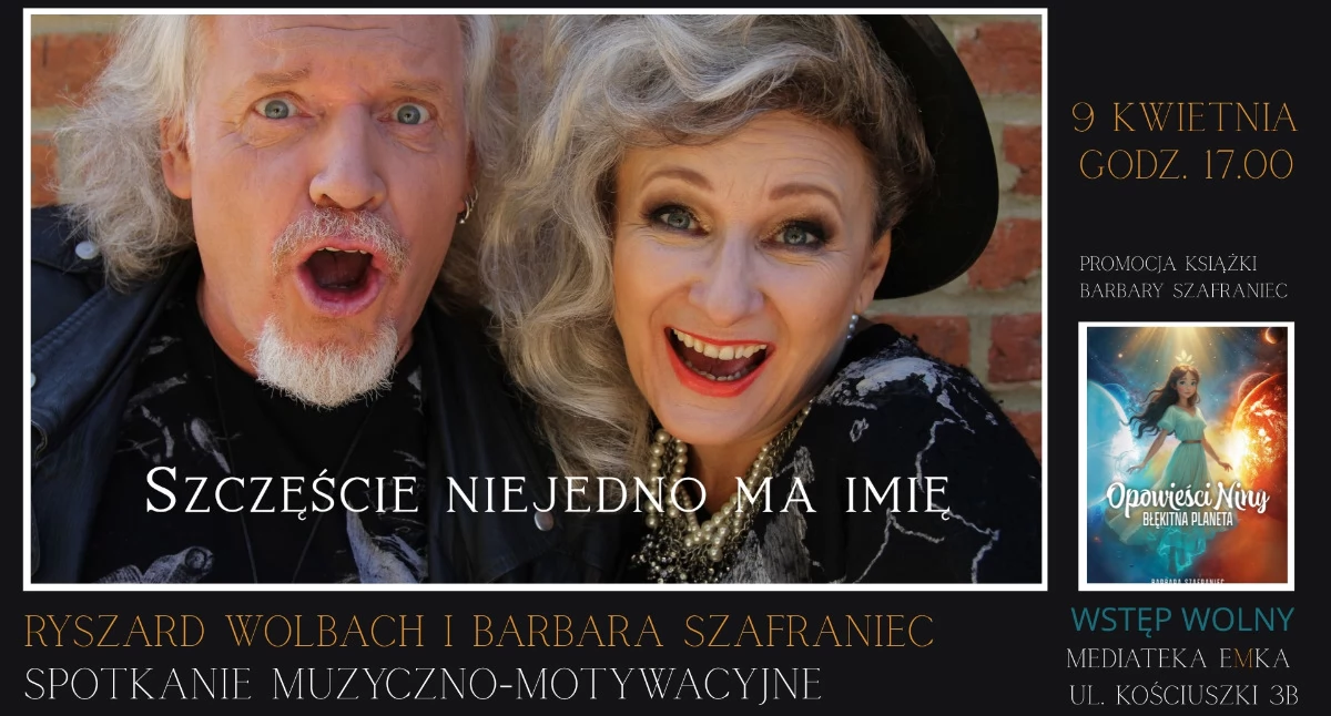 Warto wiedzieć, odnaleźć radość szczęście życiu Ryszard Wolbach Barbara Szafraniec motywacyjnym Płocku - zdjęcie, fotografia