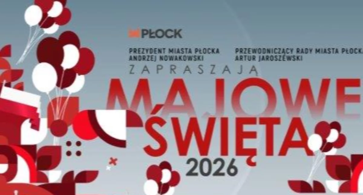 Warto wiedzieć, Majowe uroczystości patriotyczne Płocku początek Dzień Flagi - zdjęcie, fotografia