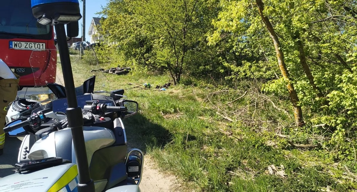 Wypadki, Wypadek powiecie letni motocyklista walczy życie szpitalu - zdjęcie, fotografia