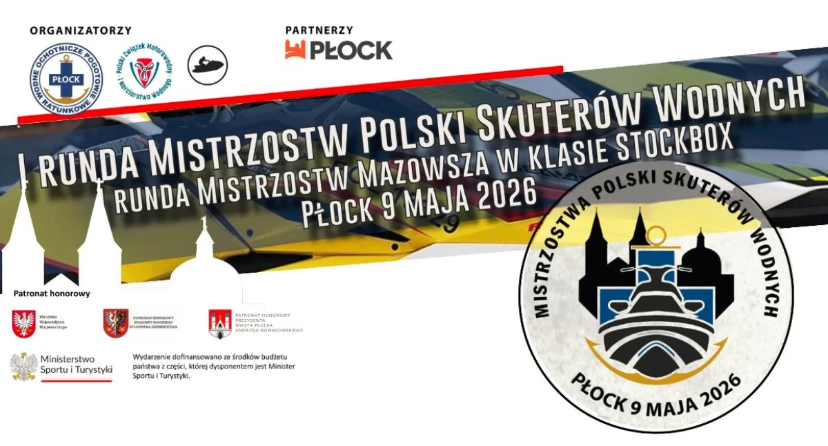 Dzieje się w Płocku, sobotę czeka wodna rywalizacja Płocku! Pierwsza runda Mistrzostw Polski Skuterów Wodnych - zdjęcie, fotografia