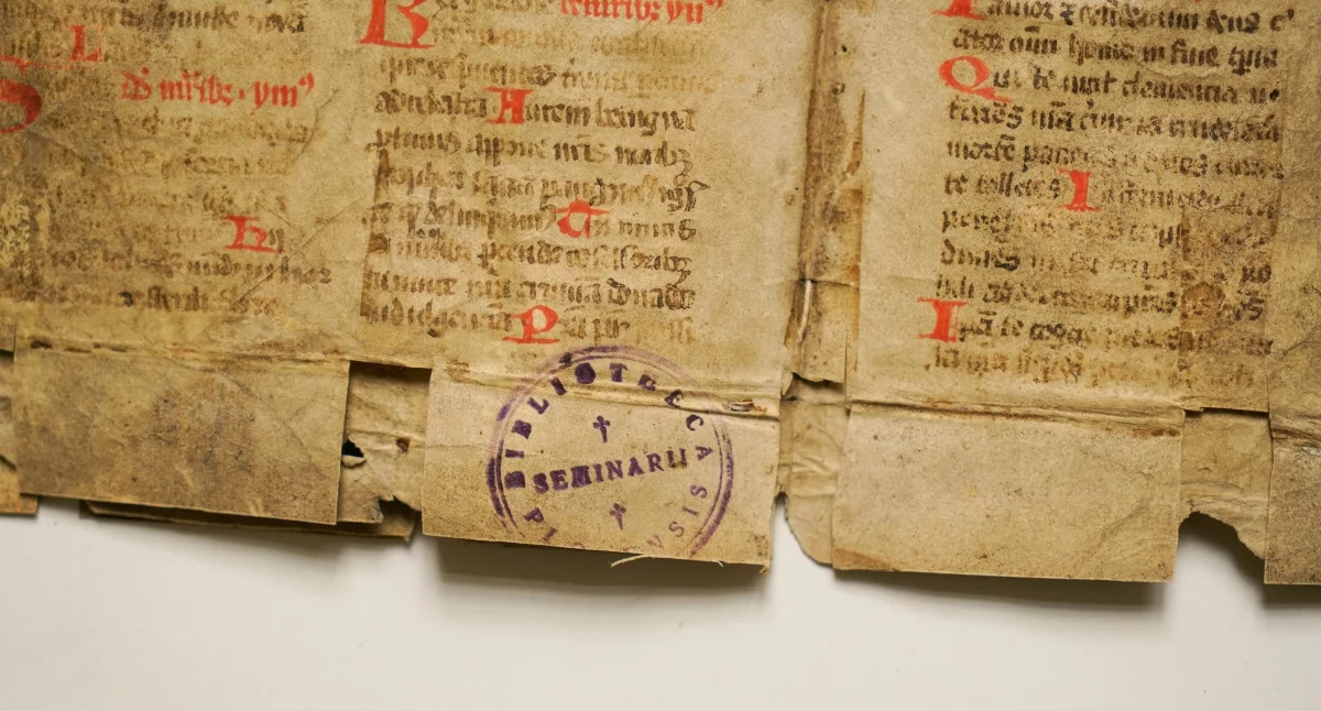 Informacje, Polska odzyskała Niemiec zagrabione dobra kultury Wśród cenny starodruk opatrzony pieczęciami Biblioteki Seminaryjnej Płocku! - zdjęcie, fotografia