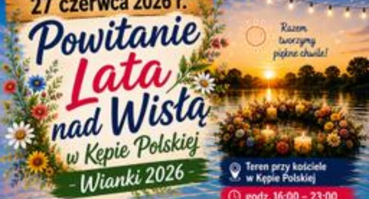 Akcja społeczna, Powitanie Wisłą Kępie Polskiej Wianki Motocykle strażackie - zdjęcie, fotografia