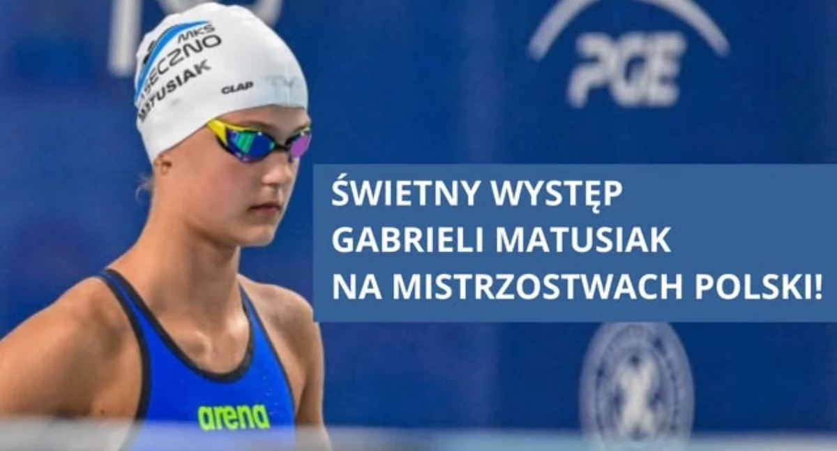 Pływanie, włos podium! Gabriela Matusiak piątą pływaczką Polsce - zdjęcie, fotografia