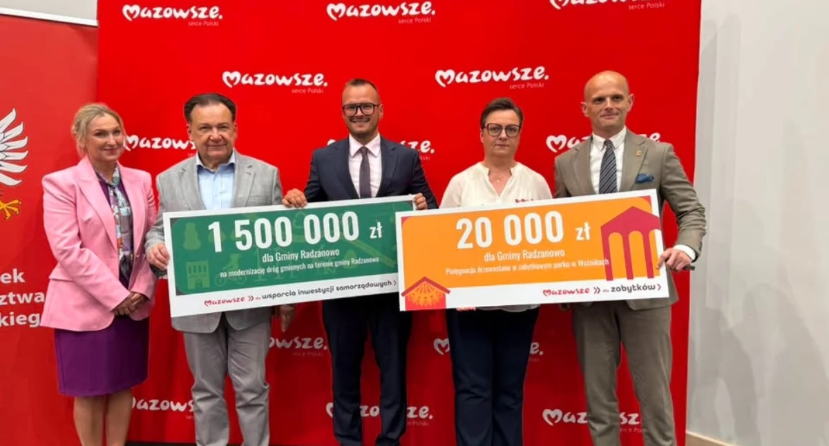 zdjęcie z social mediów wójta Piotra Jakubowskiego