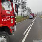 Wypadek w m. Mochowo Parcele fot. OSP KSRG Ligowo