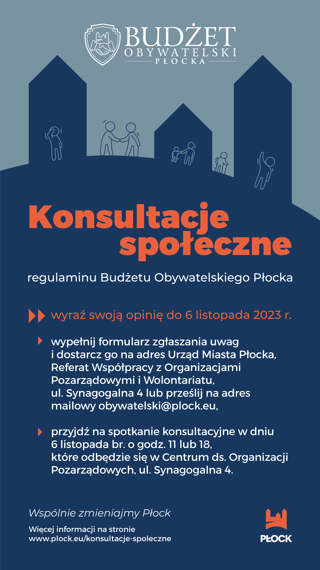 budżet obywatelski Płocka, konsultacje społeczne