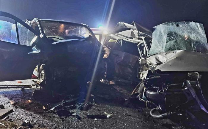 Wypadek na drodze DK 10 między miejscowością Grąbiec-Kisielewo