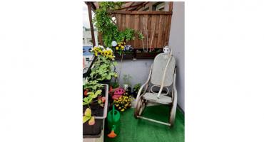Balkon z widokiem na miasto