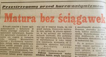 Matura bez ściągawek