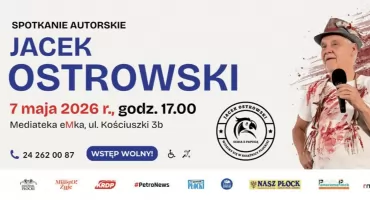 Książnica Płocka zaprasza na majowe wydarzenia. Nowy kryminał Jacka Ostrowskiego