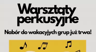 Poczuj rytm lata! W Płocku ruszają wyjątkowe warsztaty perkusyjne